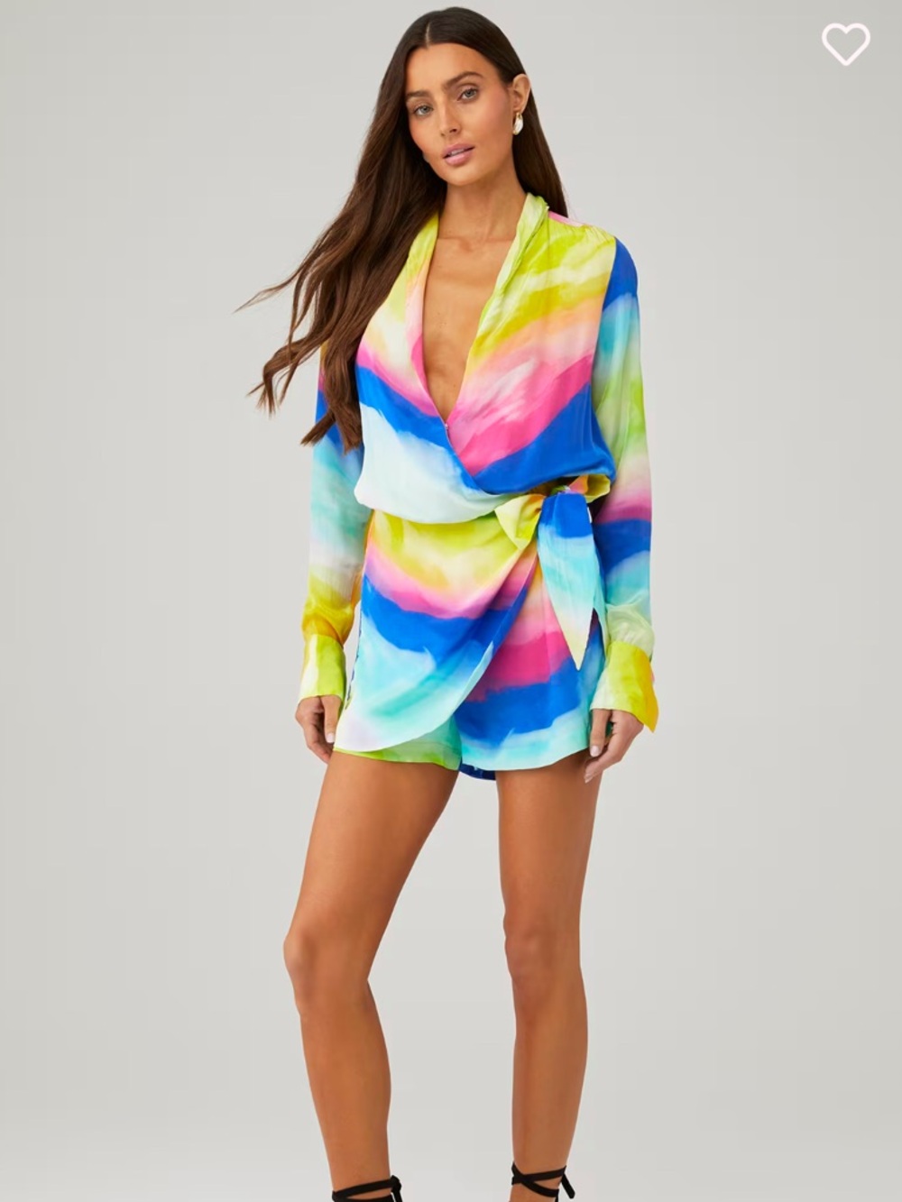 Rococo Sand Wrap Romper Multi Color